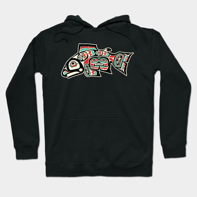 Alaskan Salmon Hoodie by ZugArt01